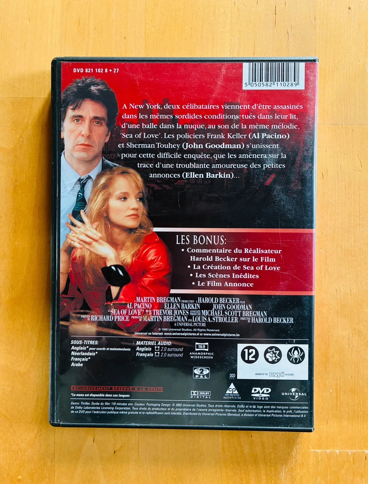 DVD Sea of Love melodia para um assassinato Al Pacino. – photo 3